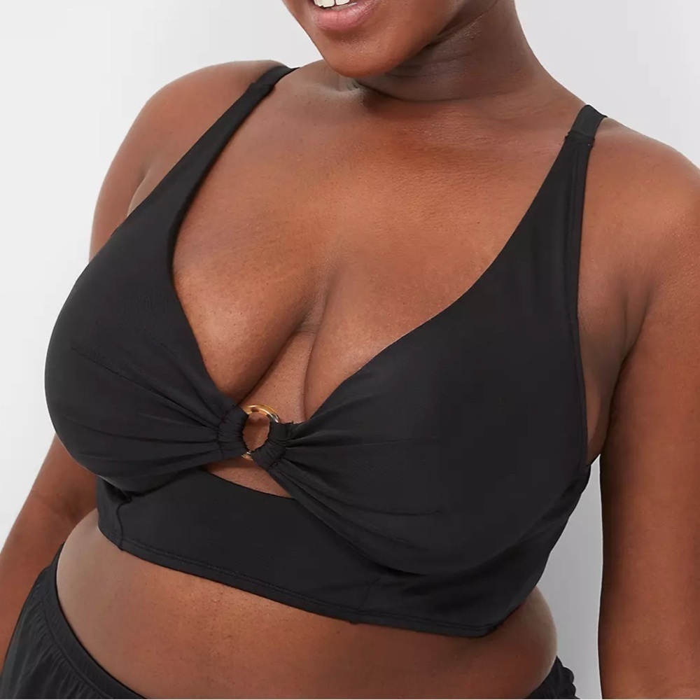 Lane Bryant Underwire  Longline O Ring Bikini